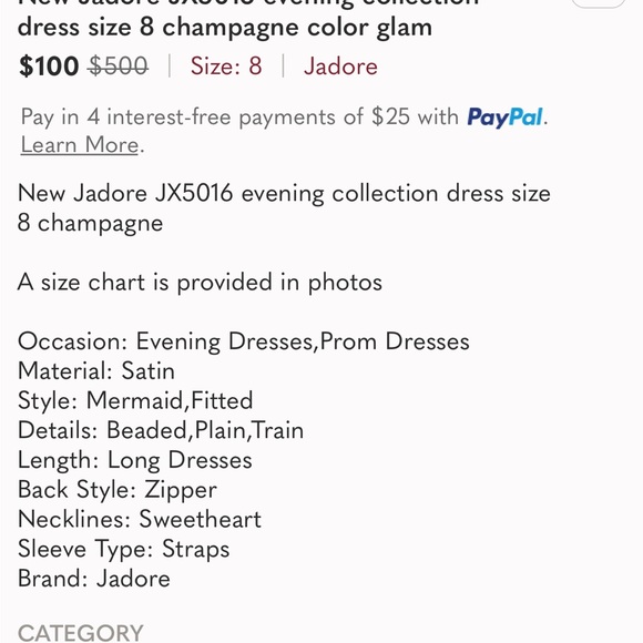 Jadore Dress Size 8 - Picture 8 of 8